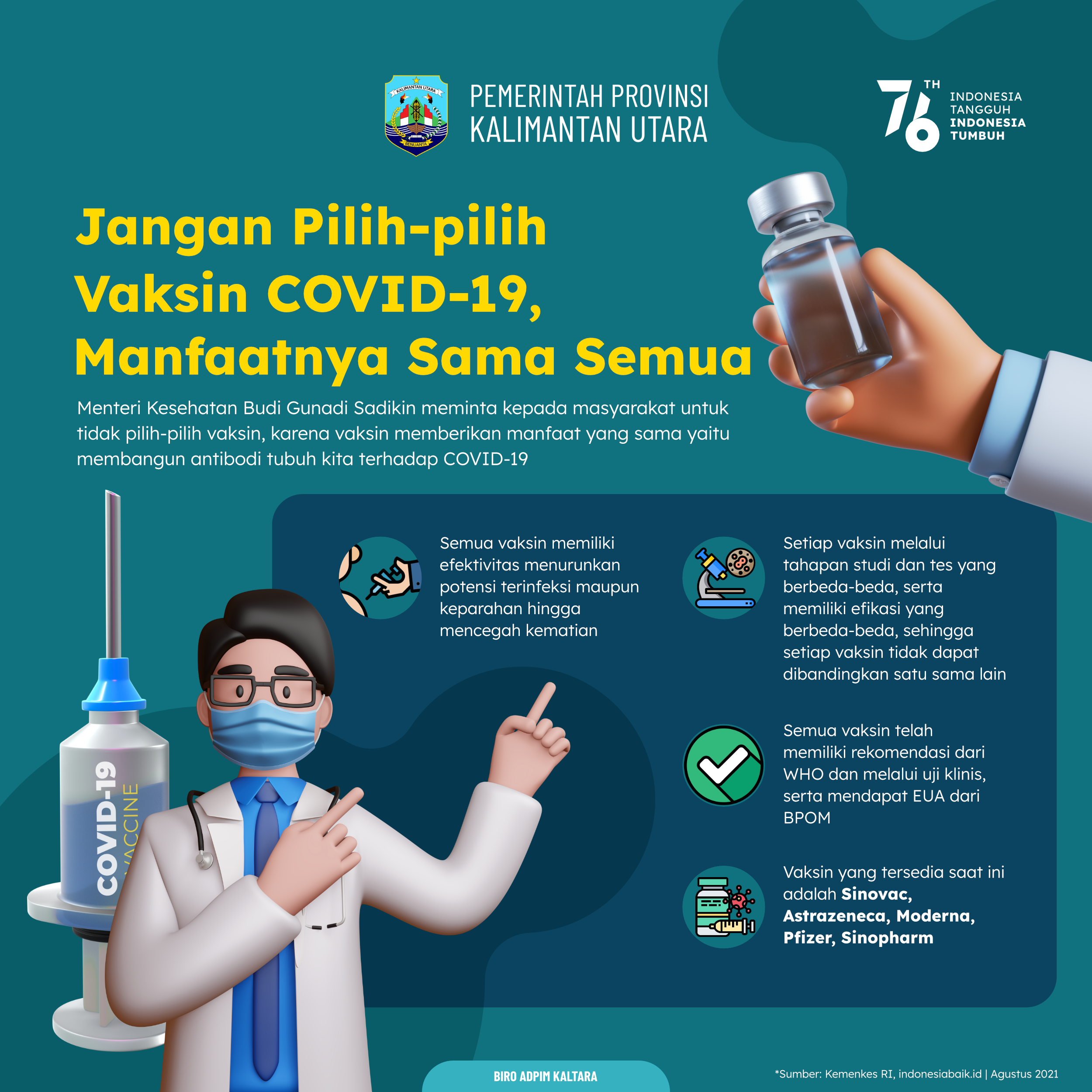 Jangan Pilih-pilih Vaksin COVID-19