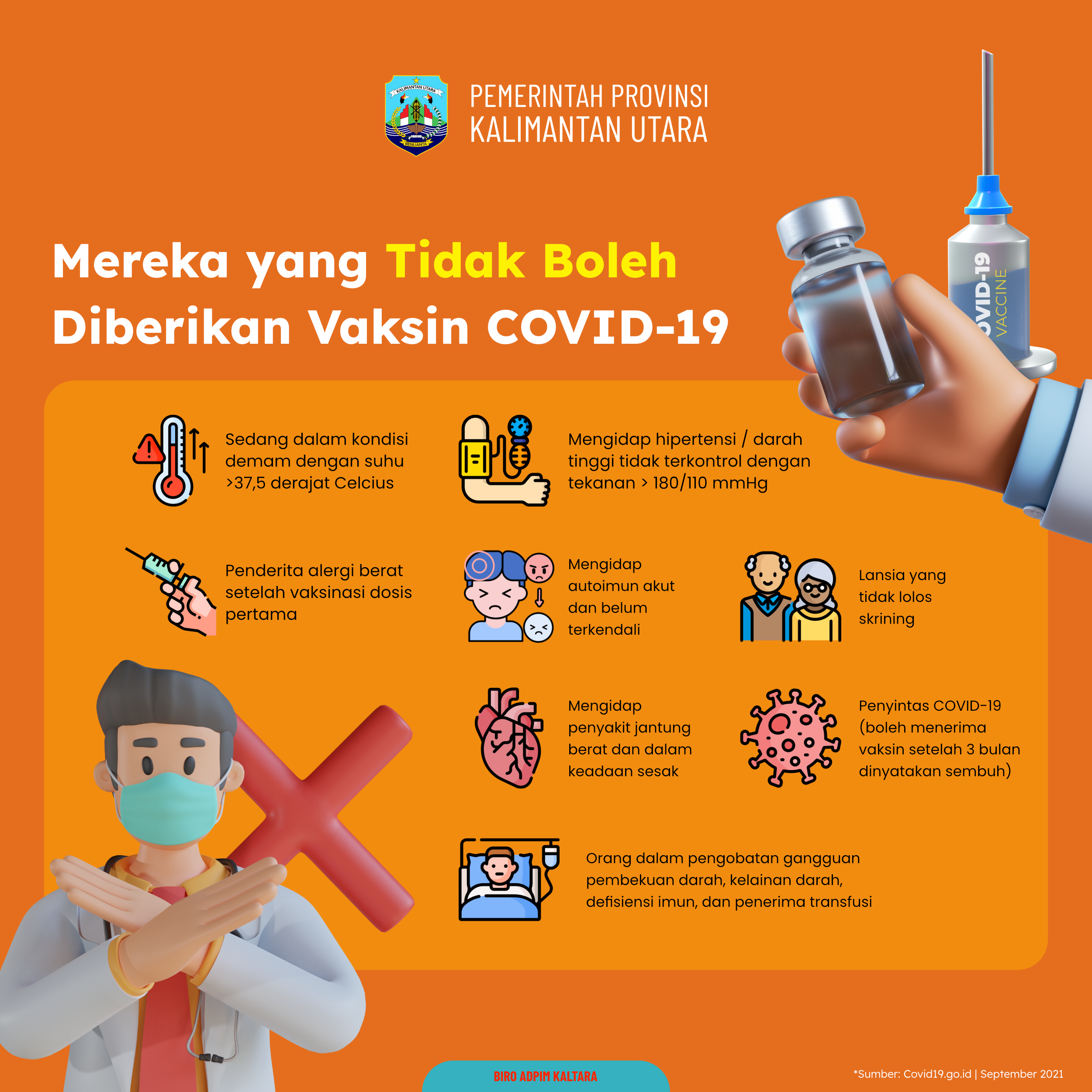 Siapa saja yang tidak boleh divaksin COVID-19?