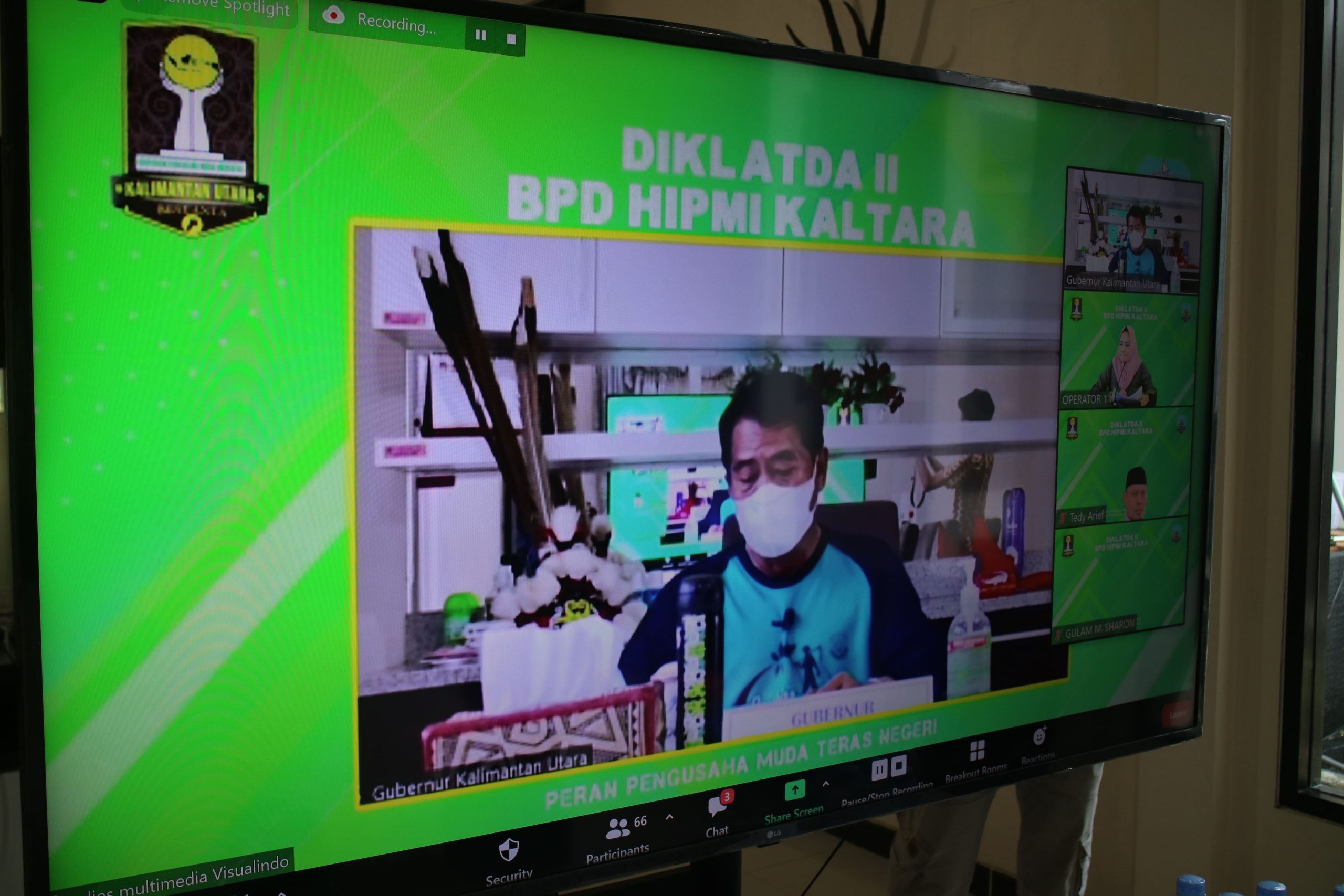 Di Diklatda II HIPMI, Gubernur Zainal Paliwang Minta Anak Muda Disokong jadi Pengusaha