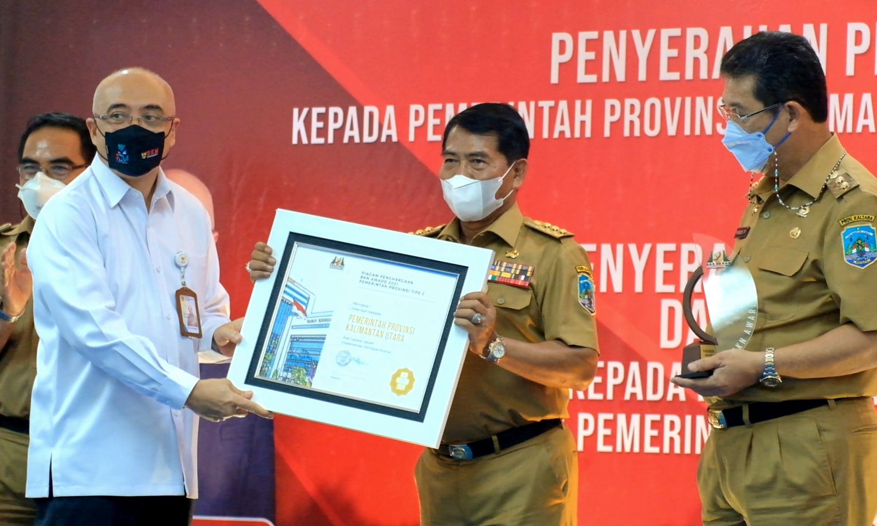 Kaltara Borong Tiga Kategori Penghargaan BKN Award 2021, Gubernur: Tingkatkan!