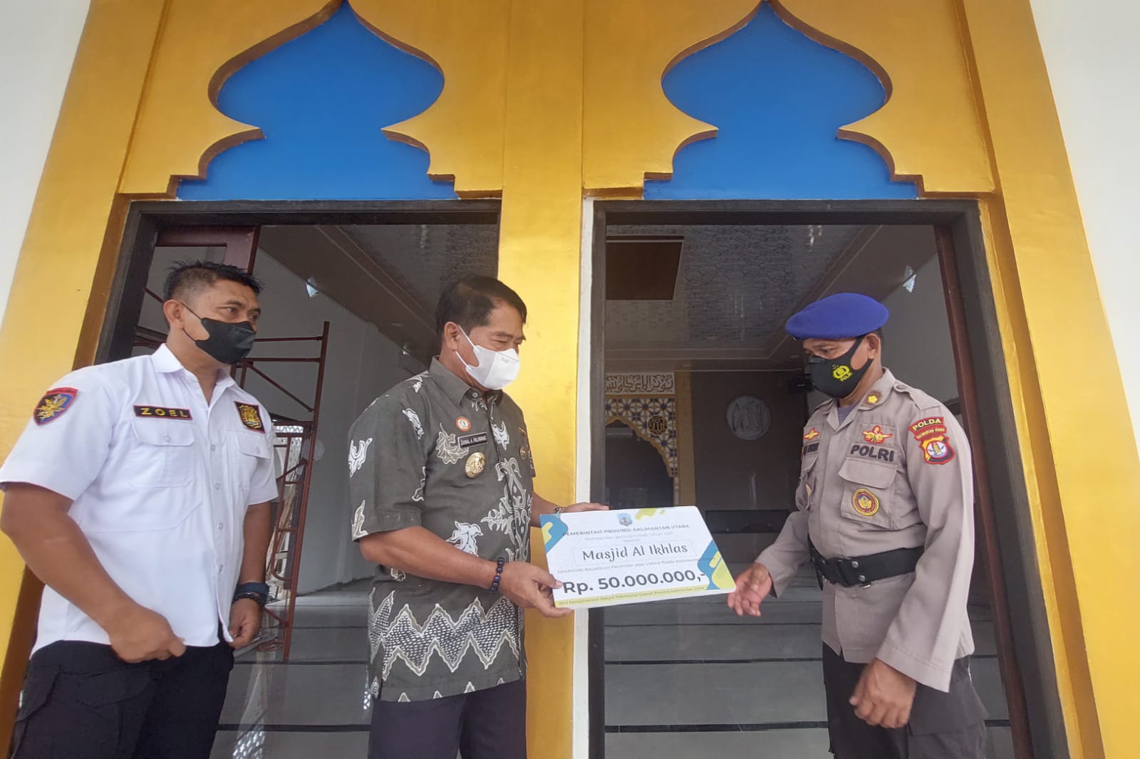 Gubernur Bantu Materi Pembangunan Masjid Polairud, Sebelumnya Cek Guest House