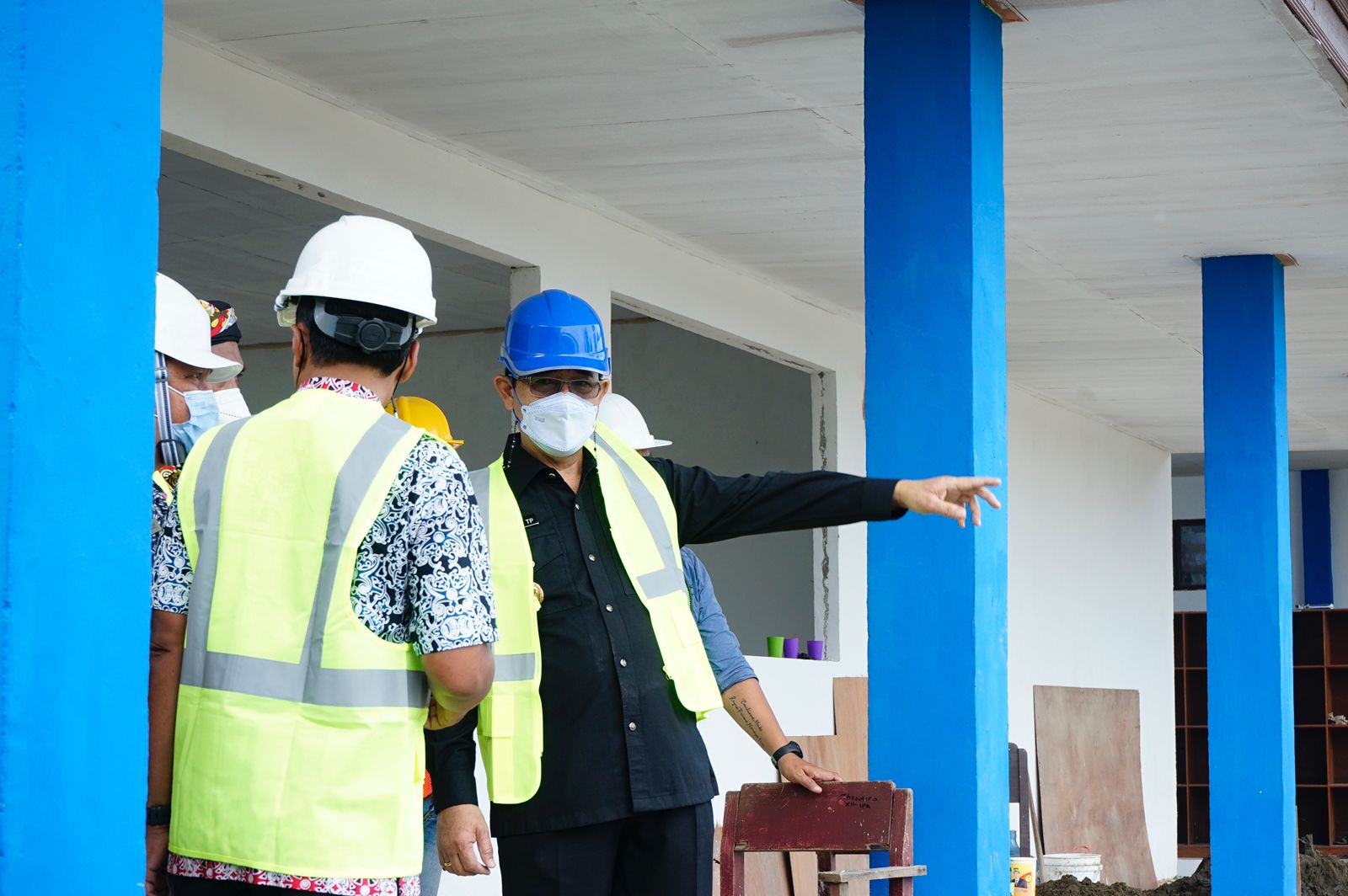 Wagub Dr Yansen TP Keliling Pantau Rehab SMA di Bulungan, Berikut Catatannya