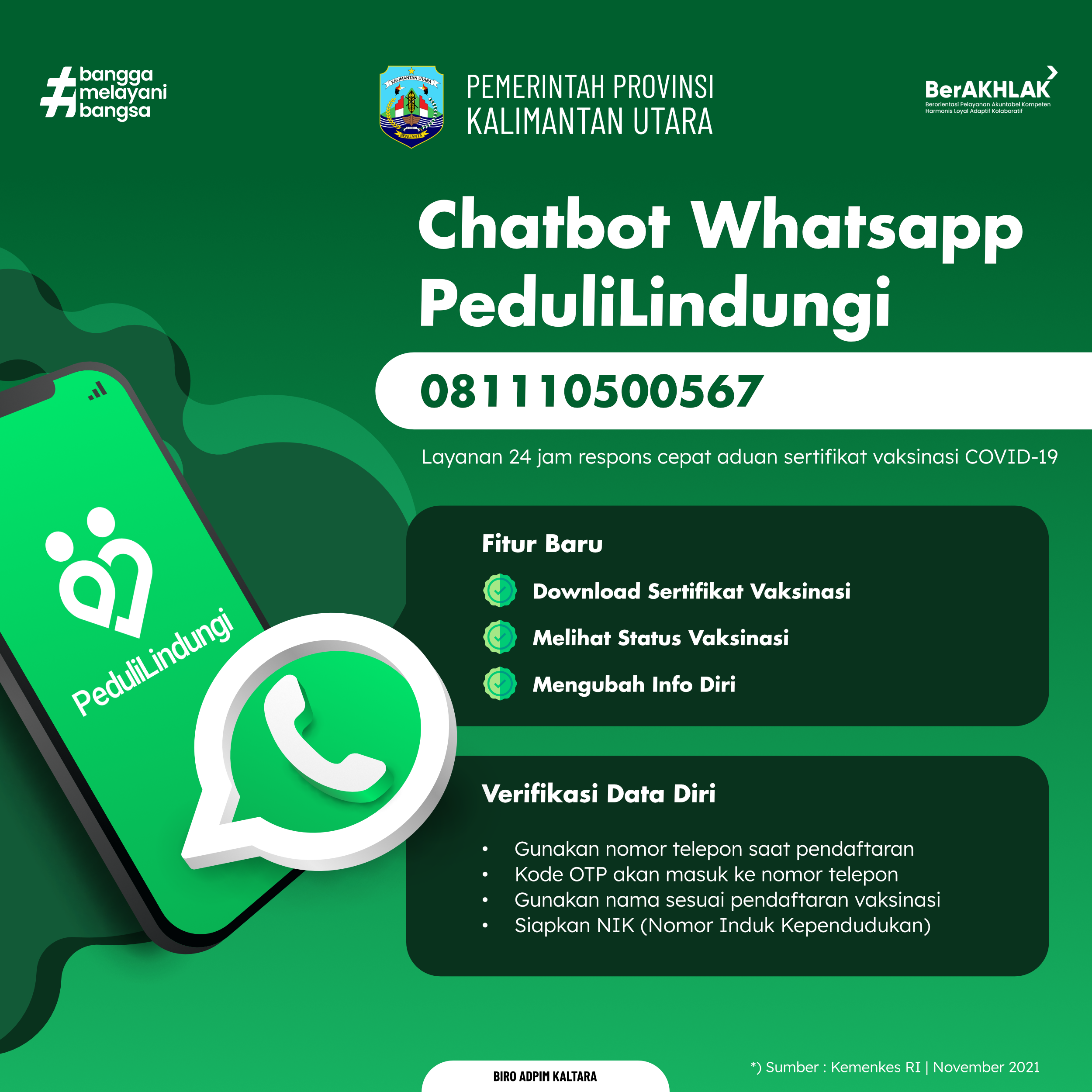 Chatbot Whatsapp PeduliLindungi