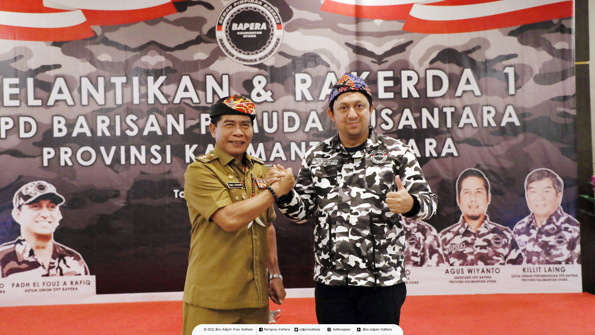 Di Pelantikan Bapera, Gubernur Zainal Harap Peran Pemuda Kian Berimplikasi Positif