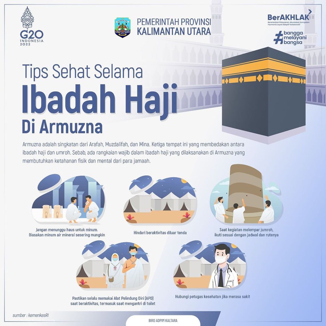 Tips Sehat Selama Ibadah Haji di Armuzna