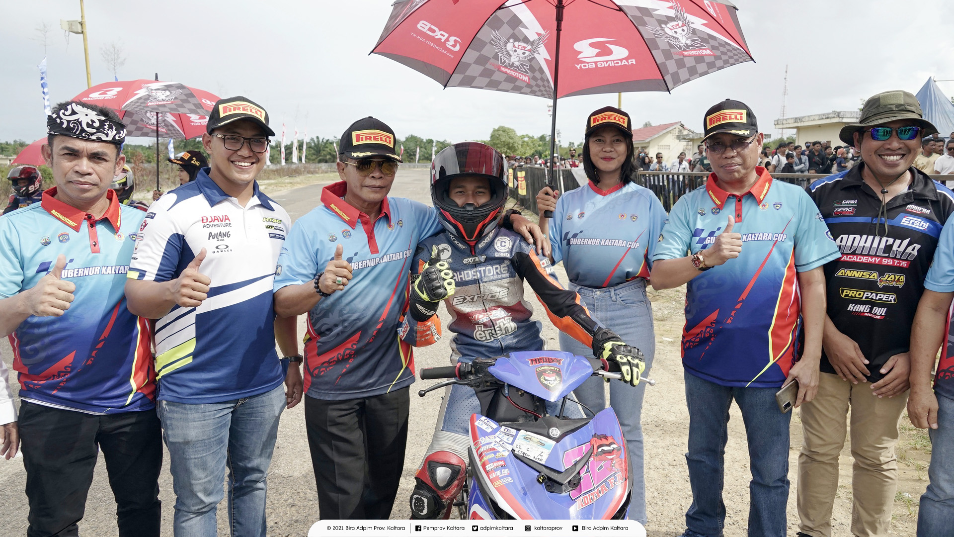Gubernur Zainal dan Doni Tata Ramaikan Kejurnas Road Race Gubernur Cup 2022