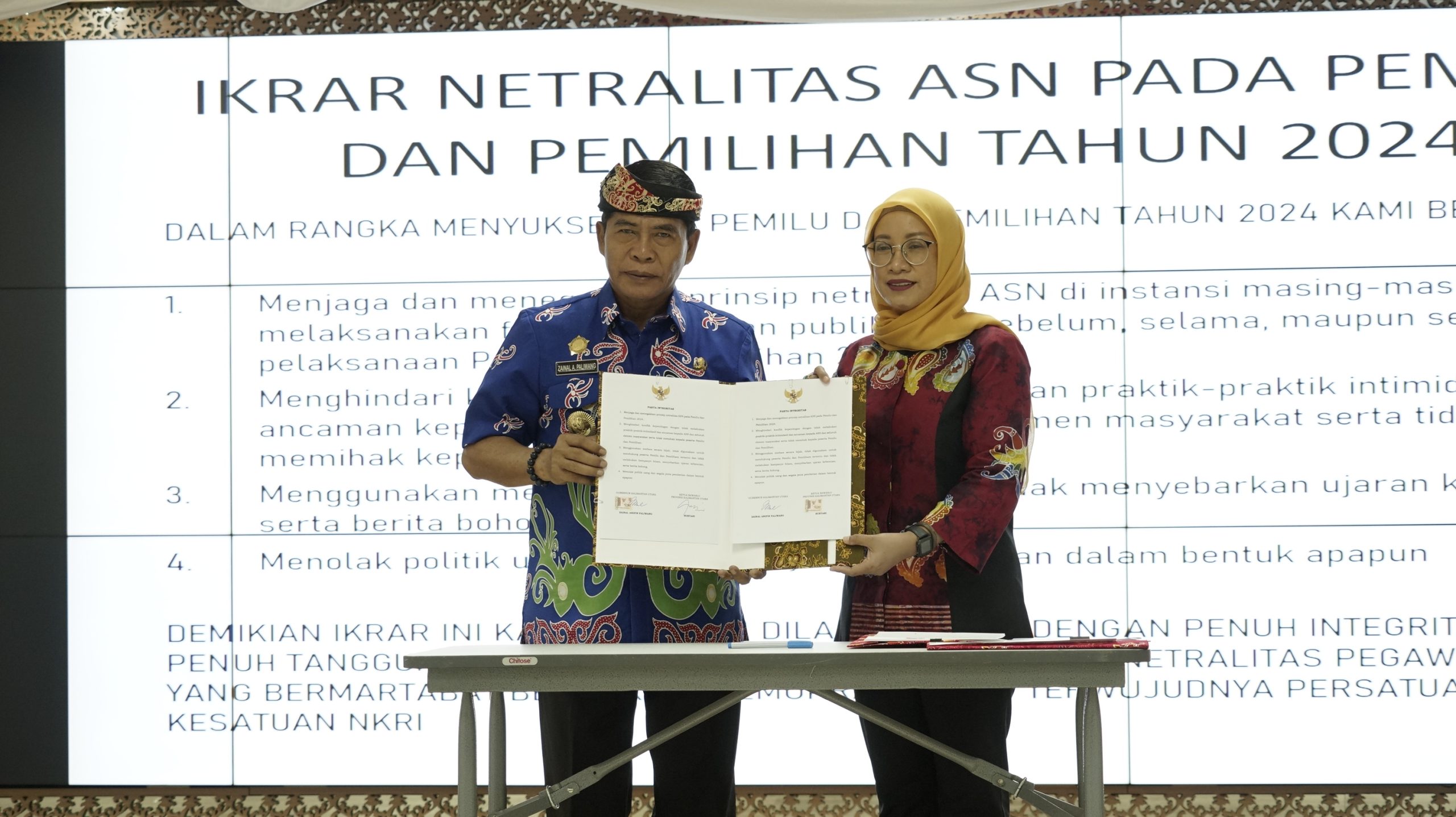 ASN Pemprov Kaltara Deklarasikan Netralitas Hadapi Pemilu/Pilkada 2024
