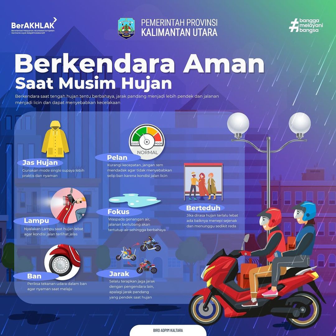 Berkendara Aman Saat Musim Hujan