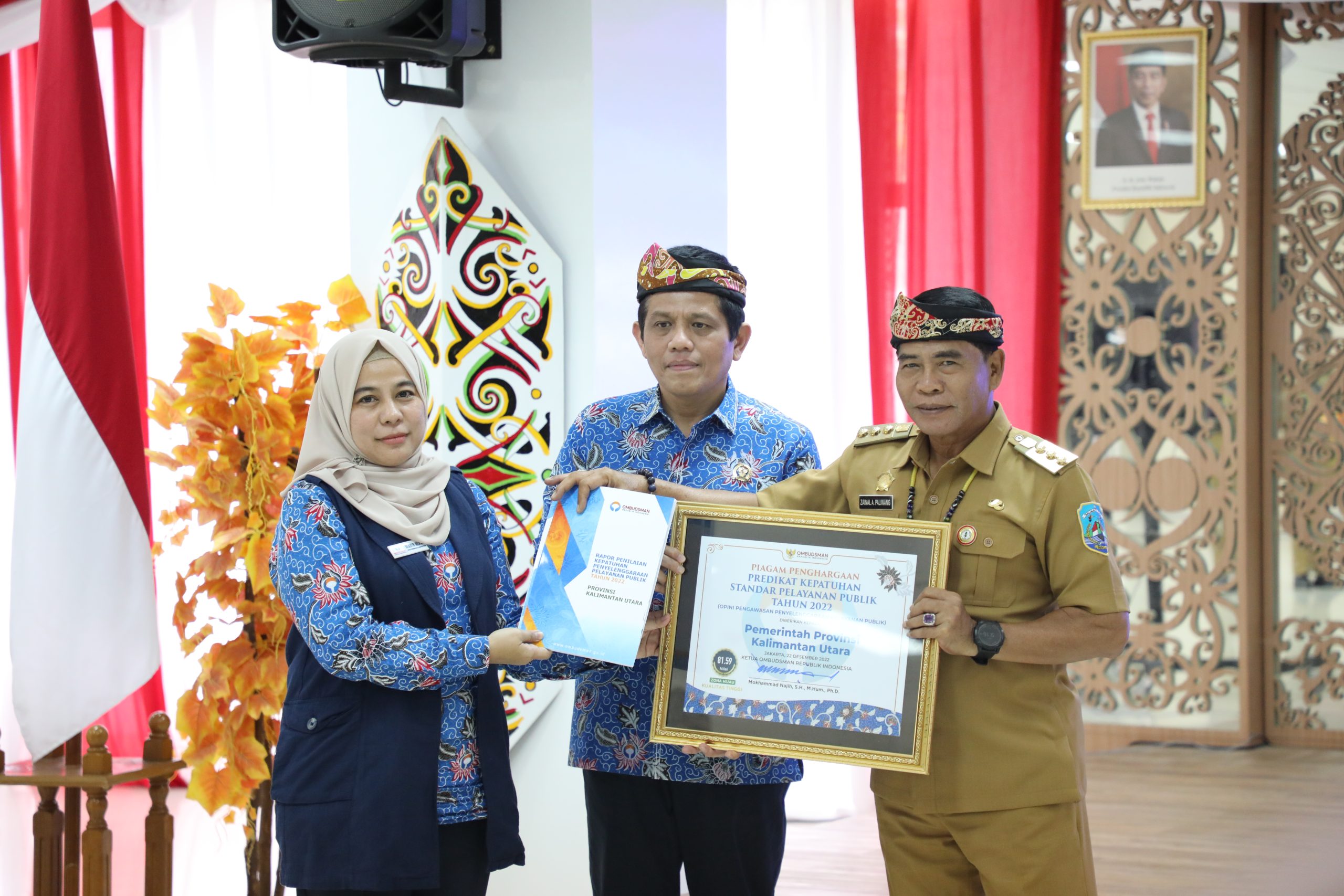 Pemprov Raih Opini Tinggi Kepatuhan Pelayanan Publik dari Ombudsman RI