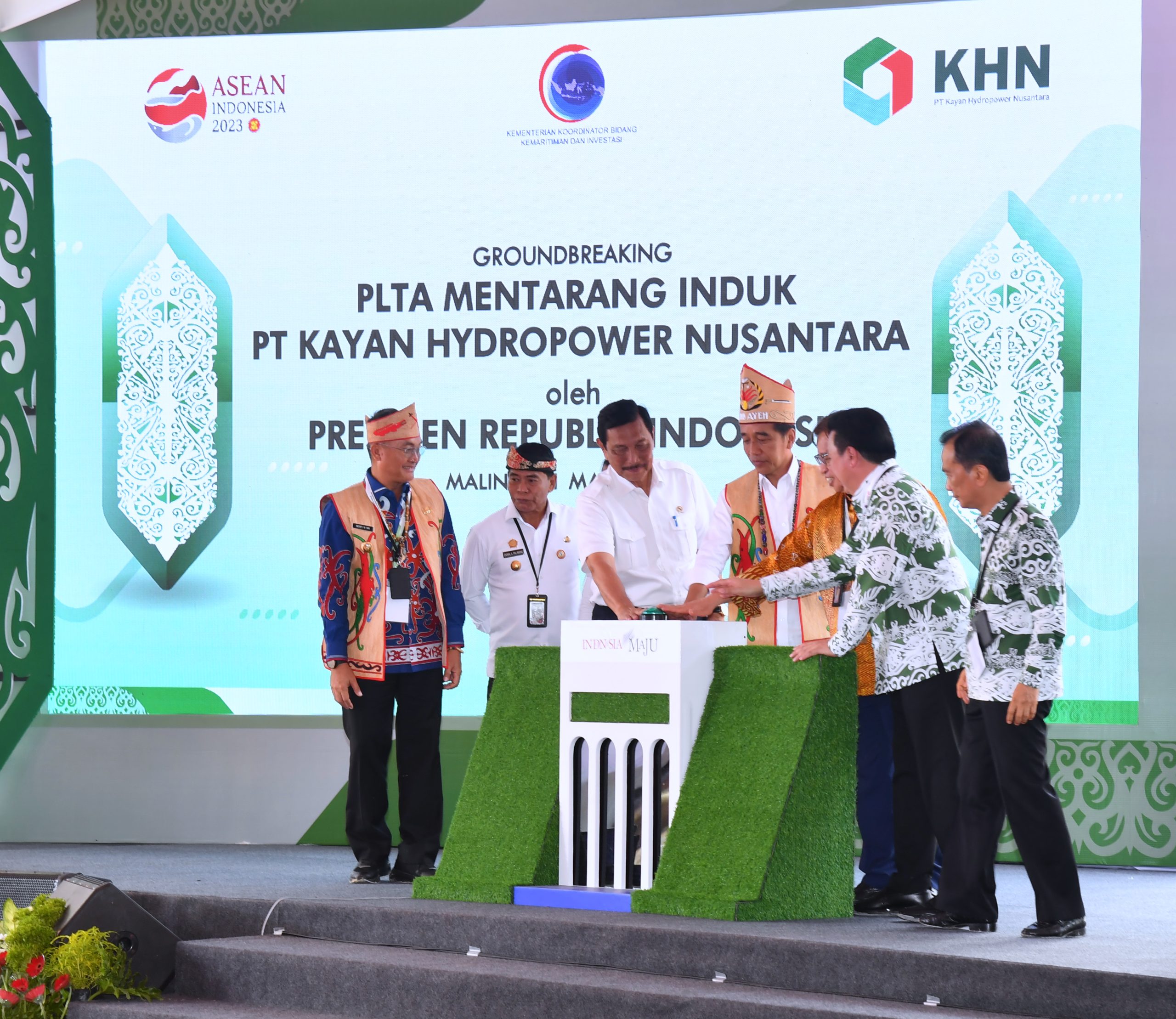 Groundbreaking PLTA Mentarang, Presiden Dukung Transformasi Indonesia Menuju Ekonomi Hijau