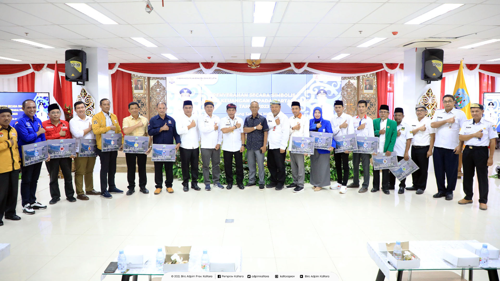 Pemprov Beri Bantuan Keuangan Rp 1,4 M ke Partai Politik