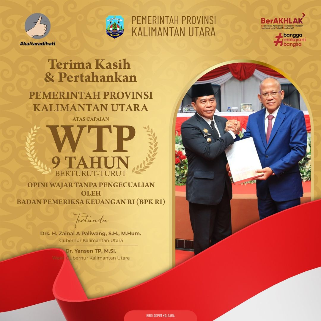 WTP 9 Tahun berturut-turut
