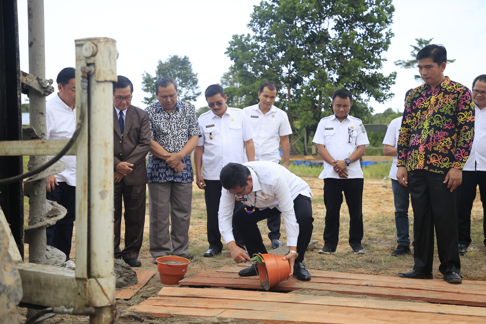 Peletakan Batu Pertama Pembangunan Gedung GKII Wilayah Kalimantan Utara