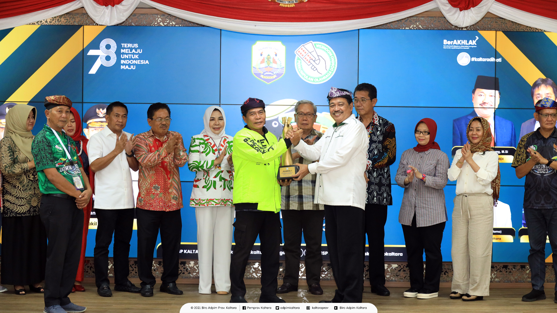 16 Provinsi Ikuti Kejurnas IV Olahraga Domino Indonesia 2023 di Kaltara
