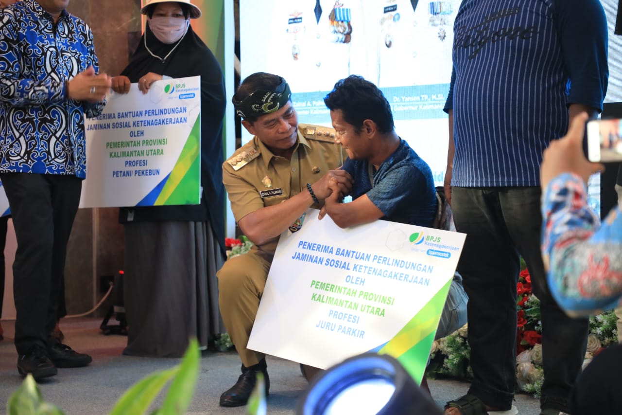 Gubernur Kaltara Beri Perlindungan Sosial Ketenagakerjaan kepada 35.000 Pekerja Rentan