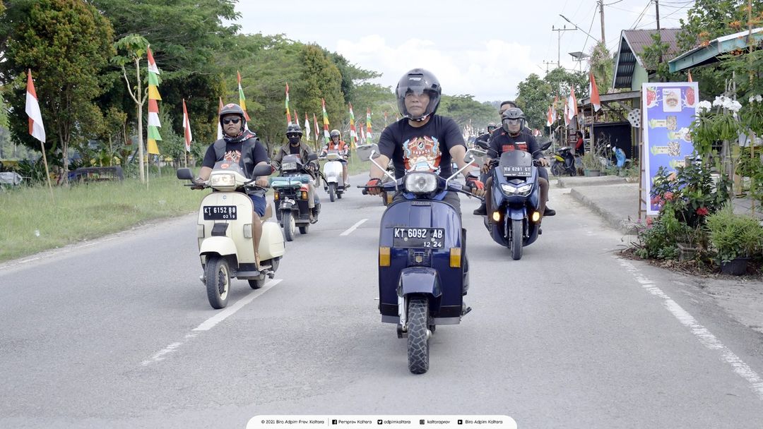 Gubernur Zainal Ikut Parade Scooter Borneo, Sebut Media Promosi Pariwisata Daerah