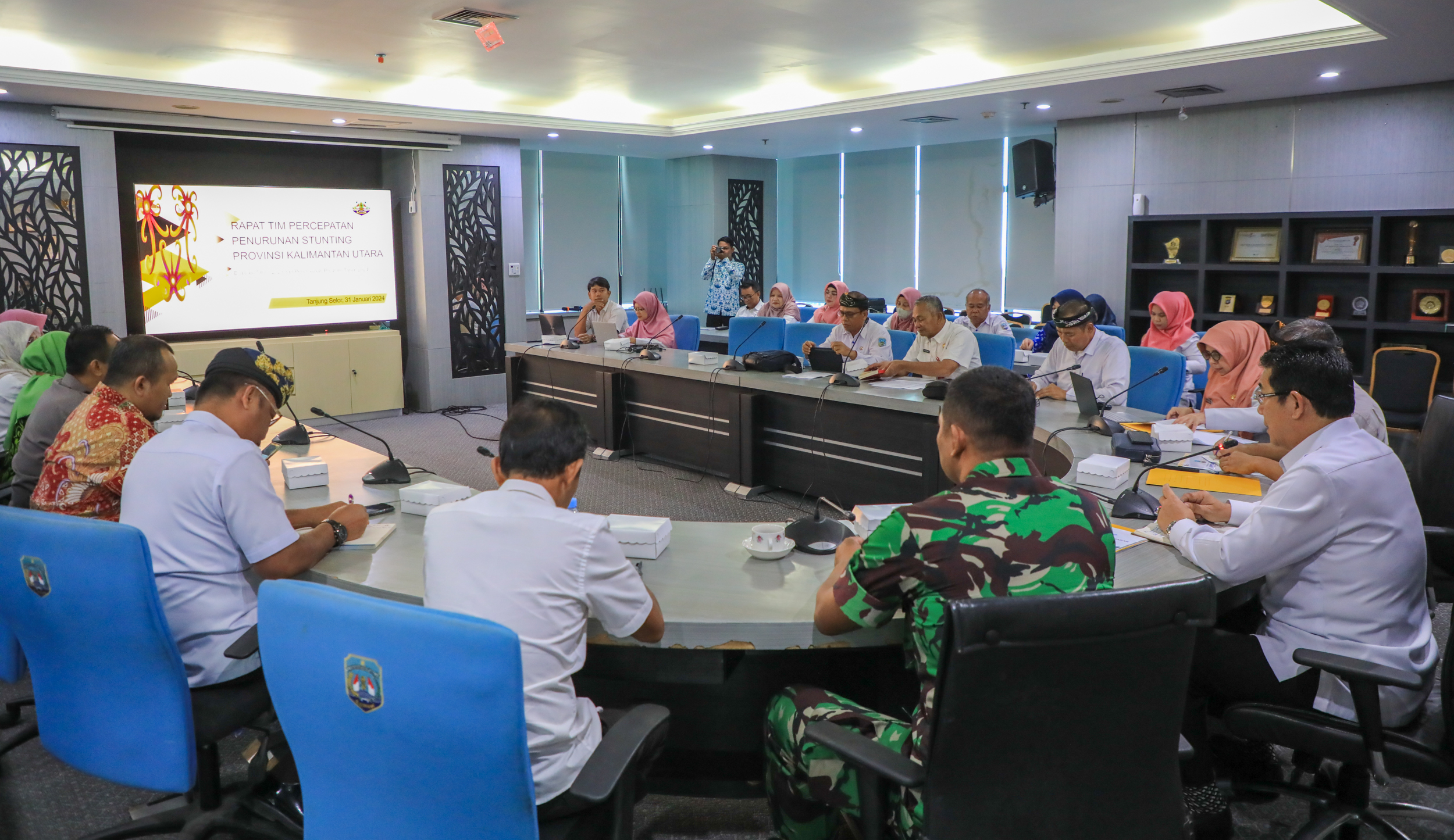 Rapat Tim Percepatan Penurunan Stunting Provinsi Kalimnatan Utara Dalam Rangka Evaluasi Tahun 2023 dan Penyusunan Program Tahun 2024