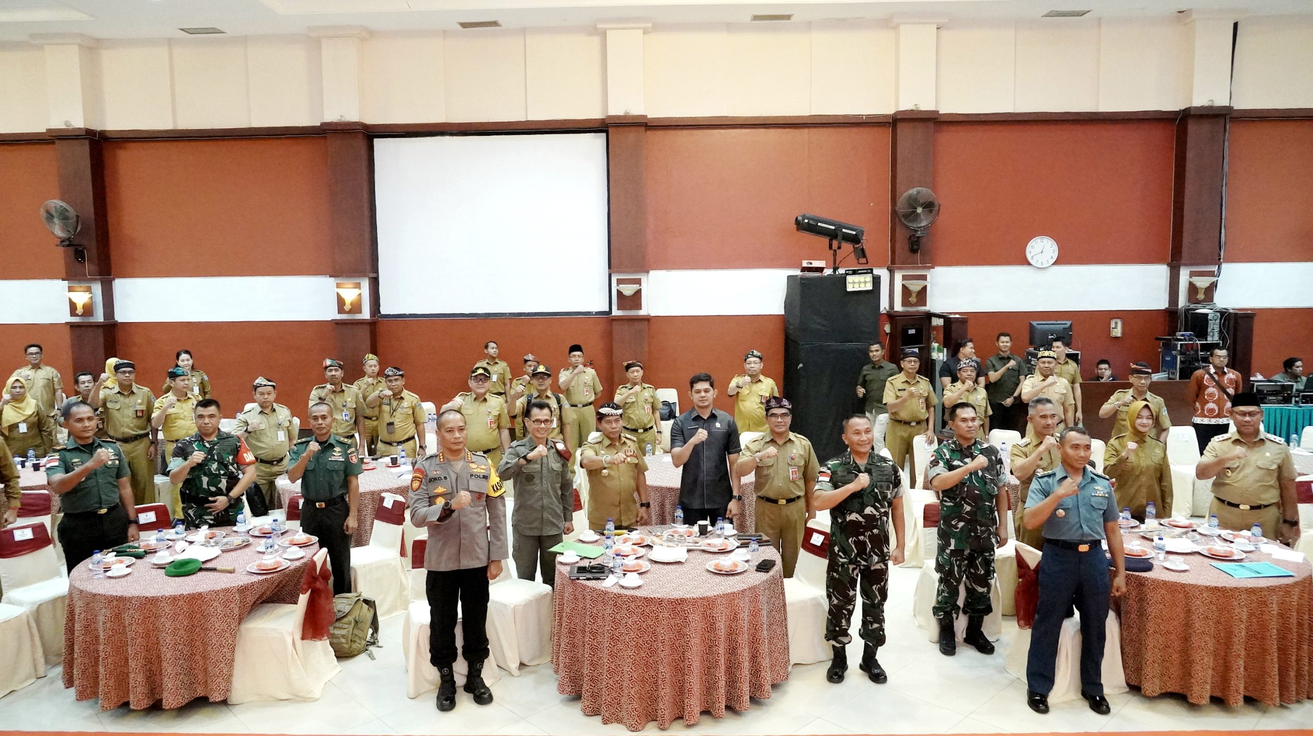 Rakor Forkopimda Prov. Kaltara dan Forkopimda Kab/Kota Se-Kalimantan Utara Menjelang Pemilu Serentak Tahun 2024