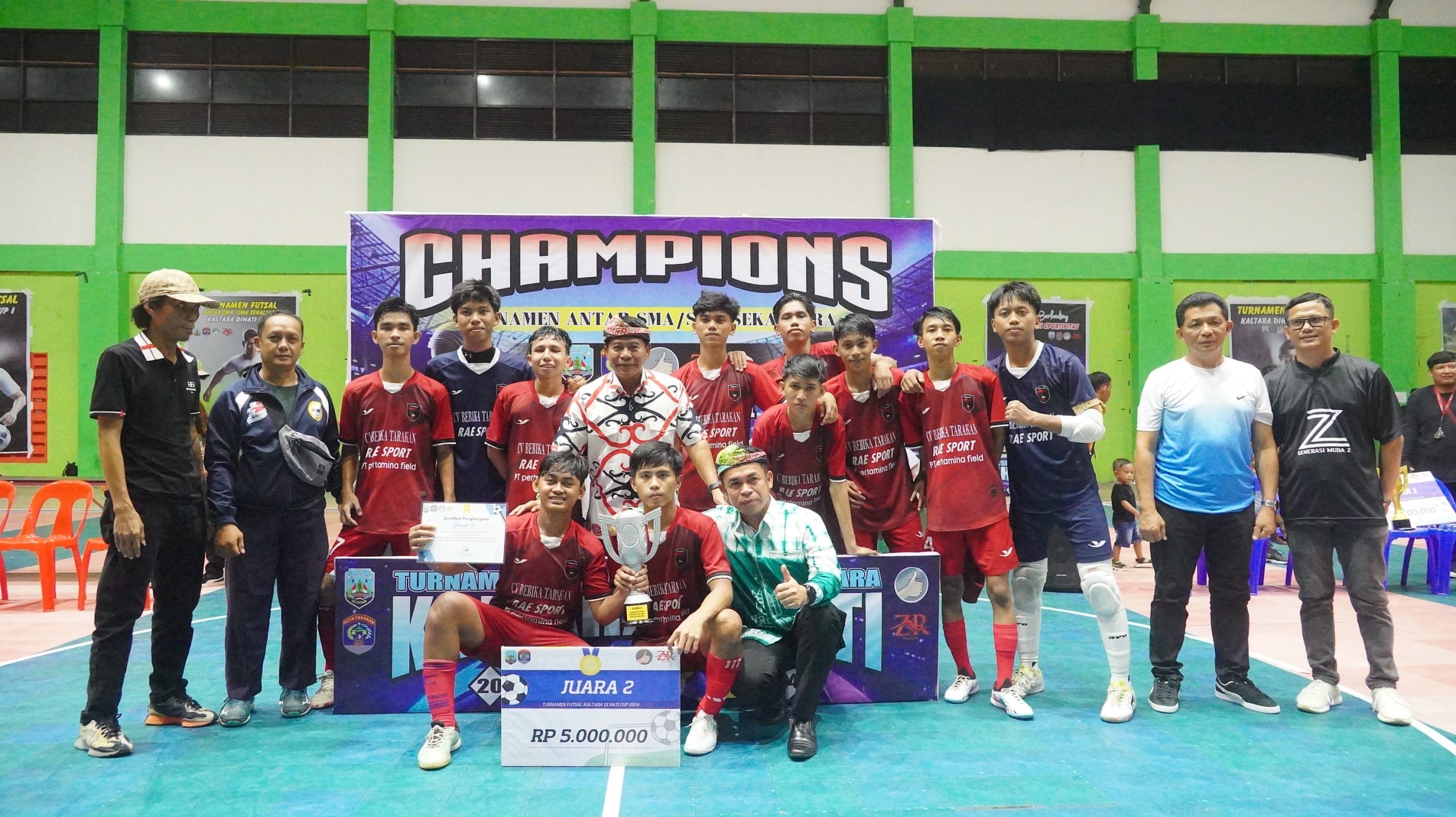 Penutupan Open Tournament Futsal Kaltara di Hati Cup