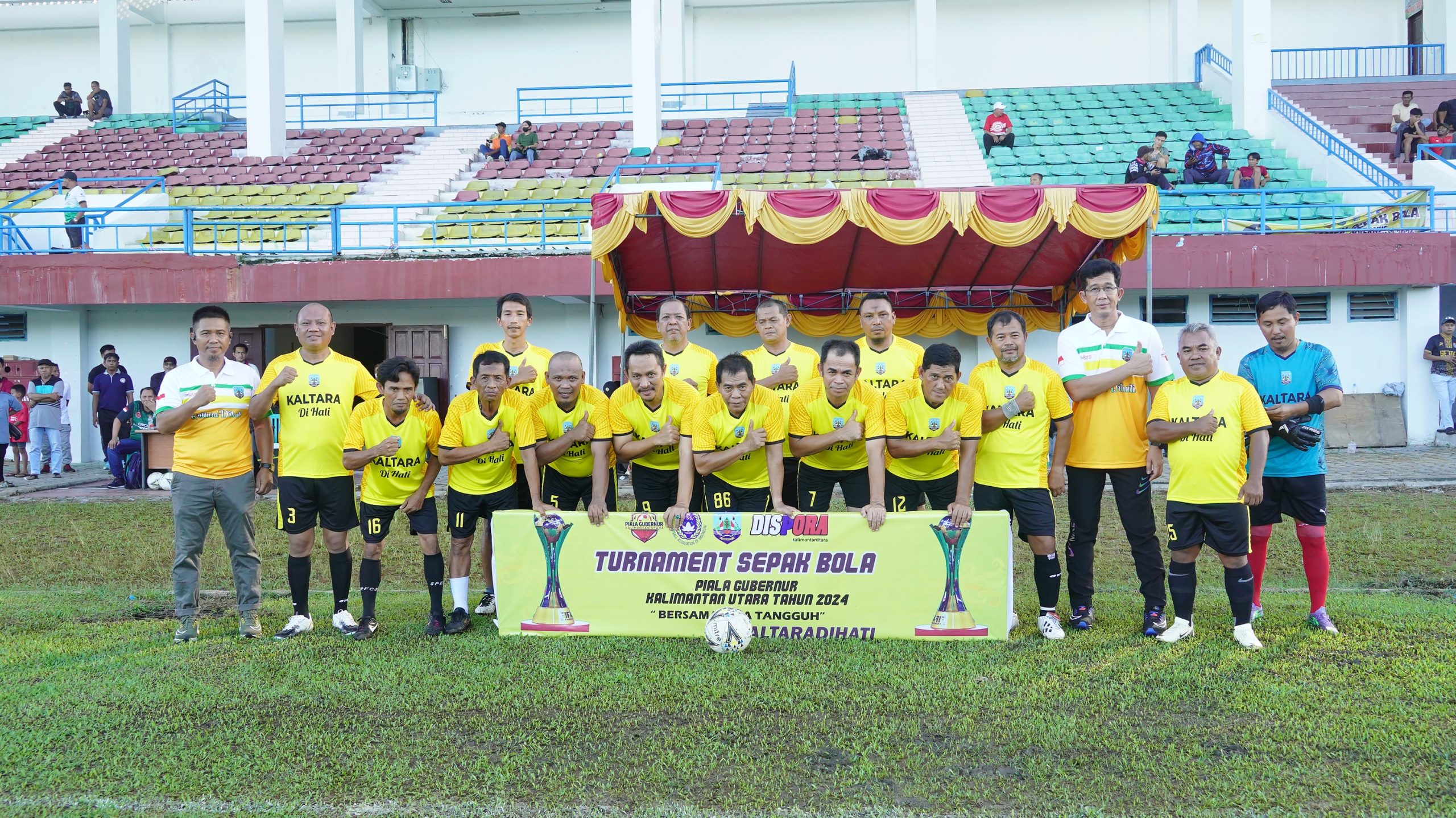 Pembukaan Turnamen Sepak Bola Piala Gubernur Kalimantan Utara Tahun 2024