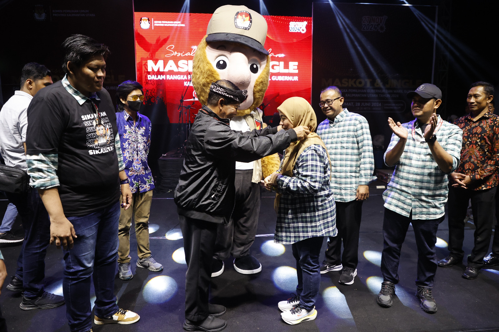 Sosialisasi Pengenalan Maskot dan Jingle Pemilihan Gubernur dan Wakil Gubernur Kalimantan Utara Tahun 2024