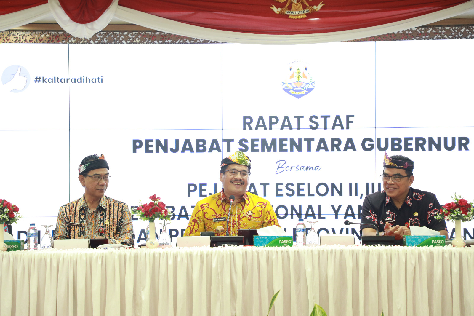 Rapat koordinasi dengan Sekprov dan sejumlah pejabat eselon II, III, IV dan Pejabat Fungsional