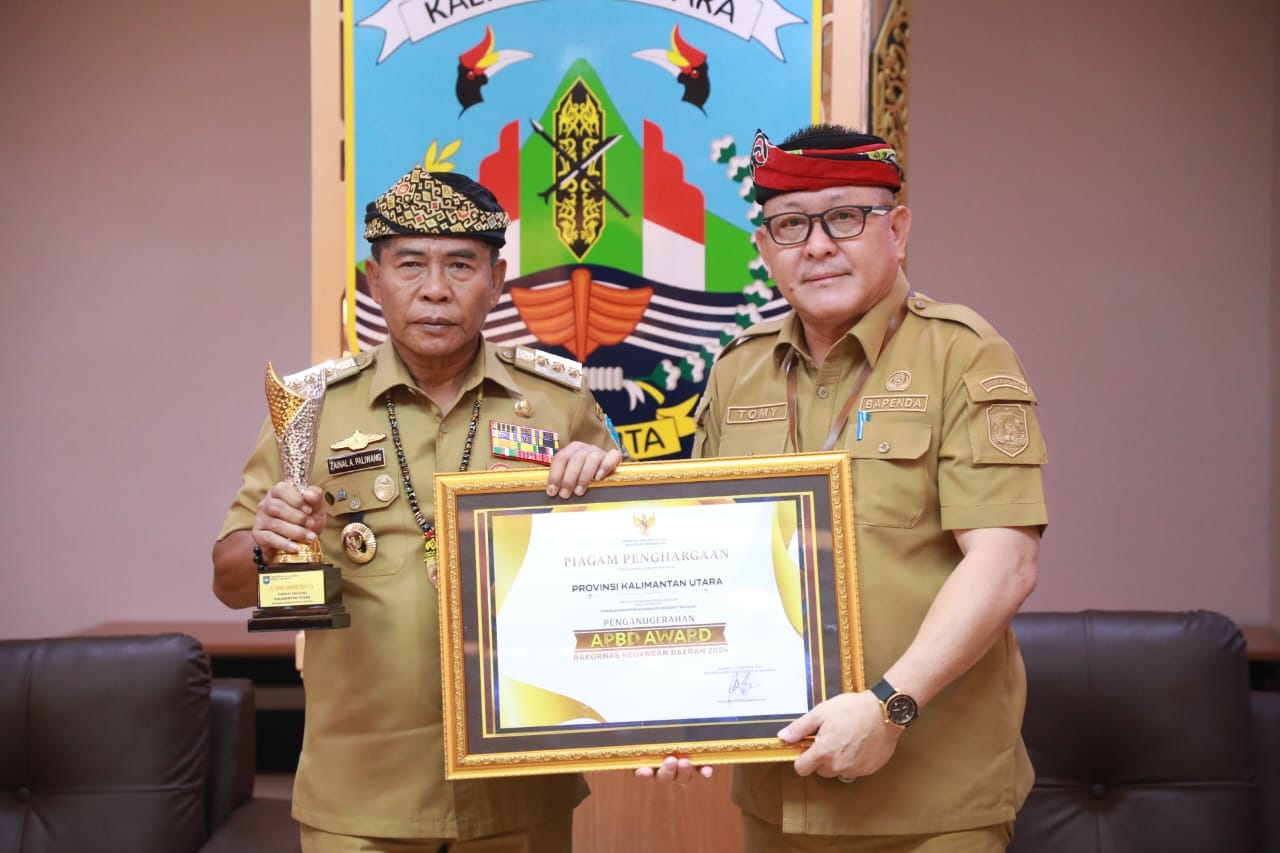 Pemprov Kaltara Raih Anugerah APBD Award 2024 Kategori Realisasi PAD Tertinggi