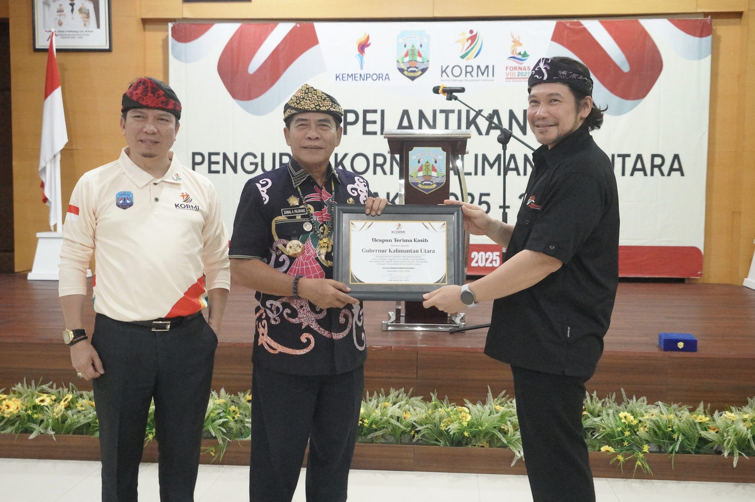 Pelantikan Pengurus Komite Olahraga Masyarakat Indonesia (KORMI) Provinsi Kalimantan Utara masa bakti 2025-2029