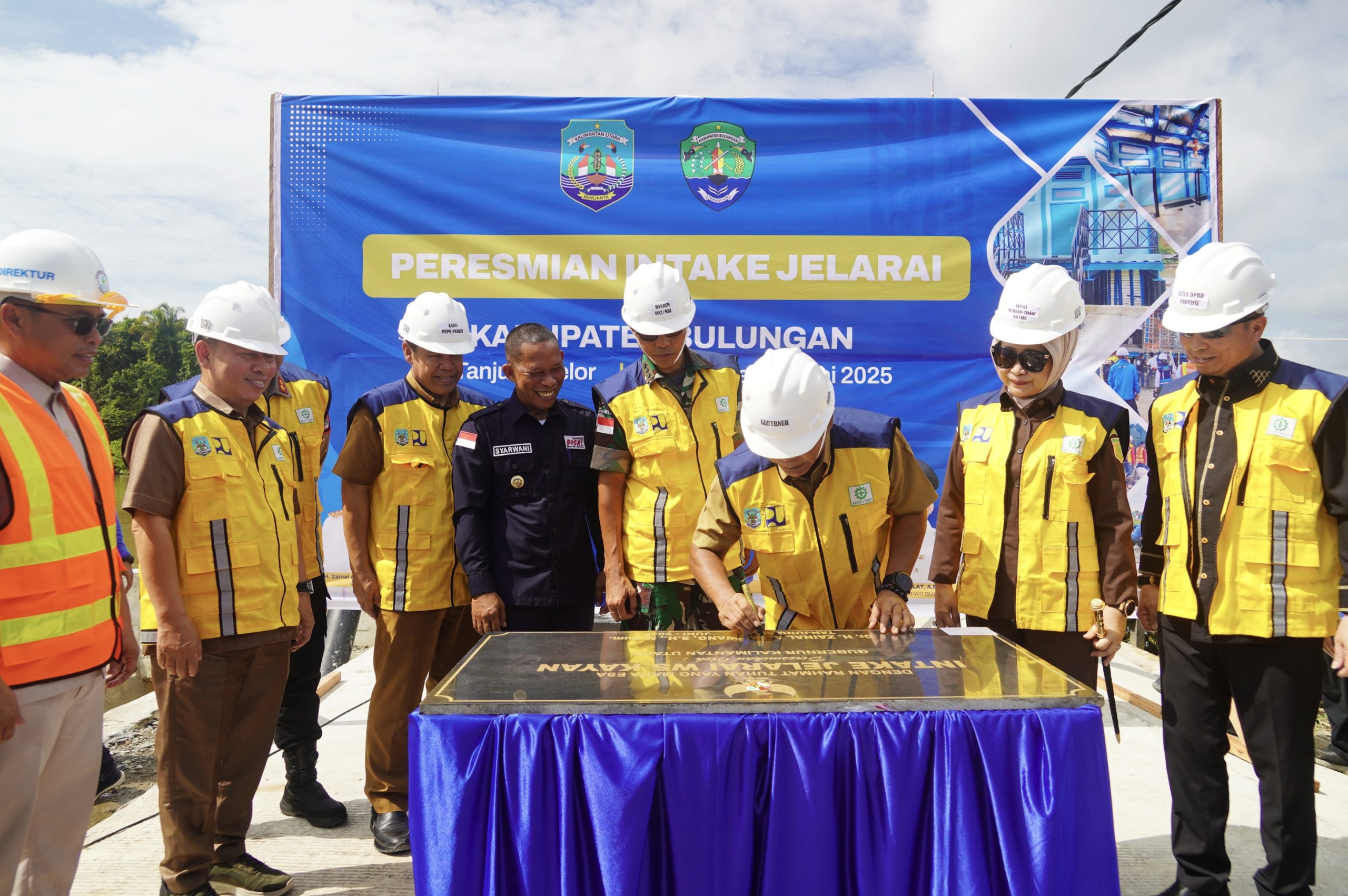 Peresmian Pembangunan Intake Jelarai Wilayah Sungai (WS) Kayan di Tanjung Selor