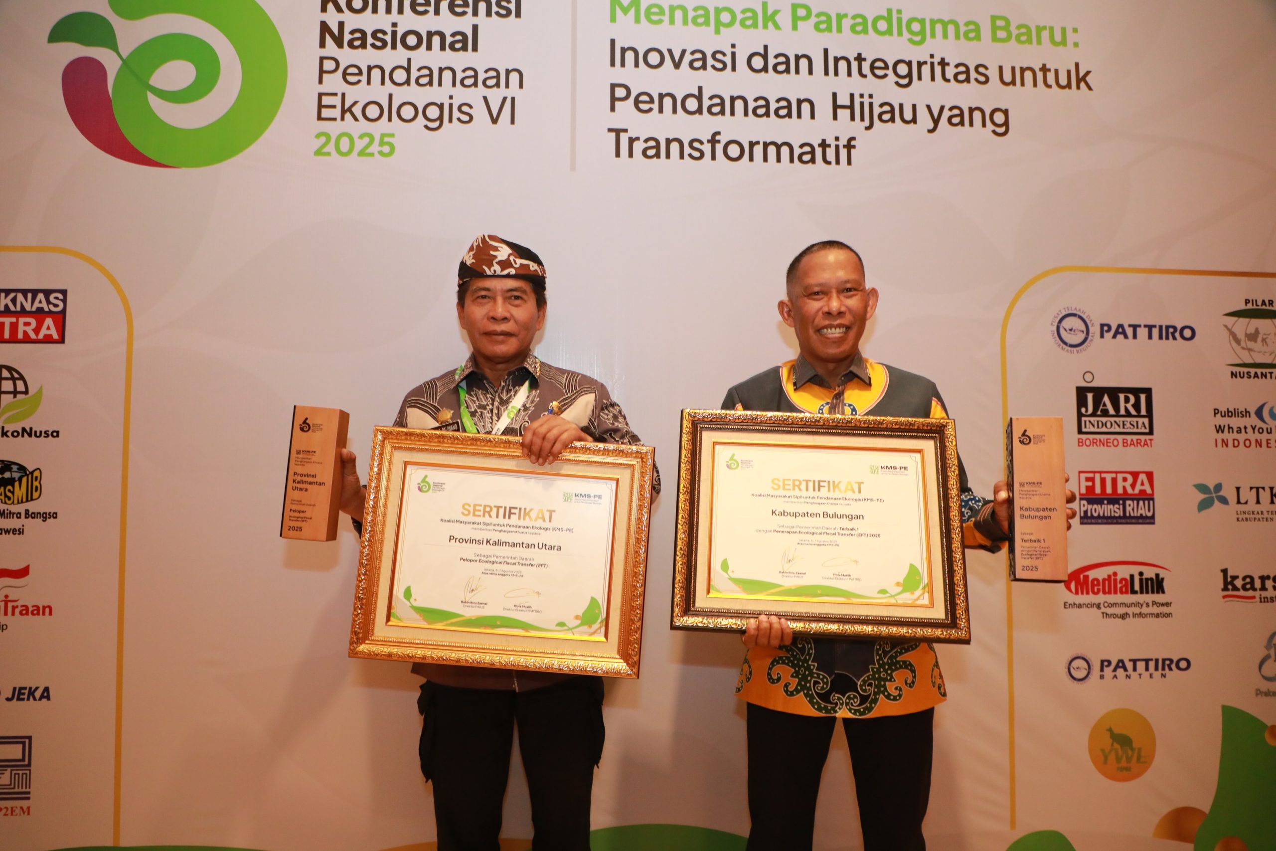 Dari penghargaan EFT, Pemprov Kaltara diakui Pusat sebagai Pemda pelopor Transfer Keuangan berbasis Ekologi di Indonesia