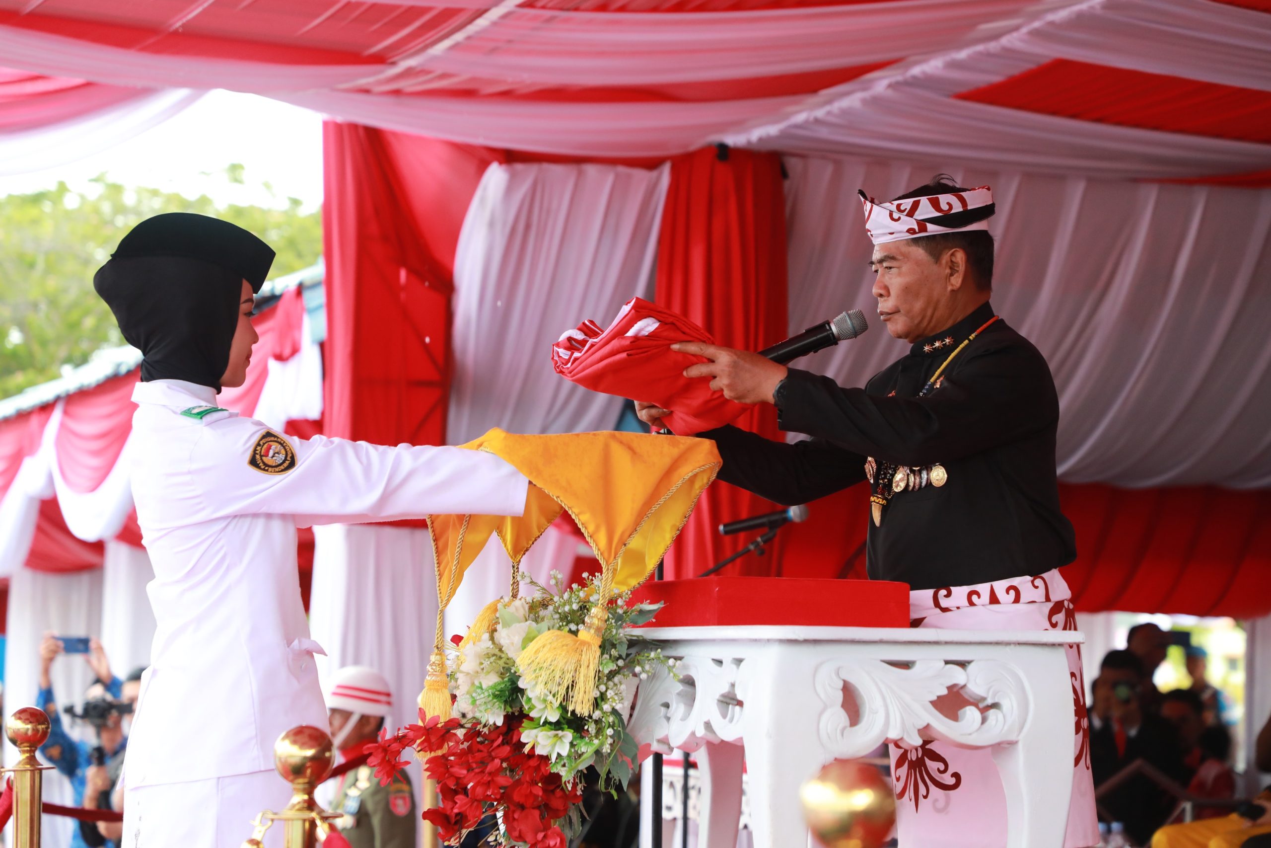 Gubernur Zainal-Wagub Ingkong di HUT Ke-80 RI: Mari kerja keras bangun Kaltara sebagai beranda NKRI!