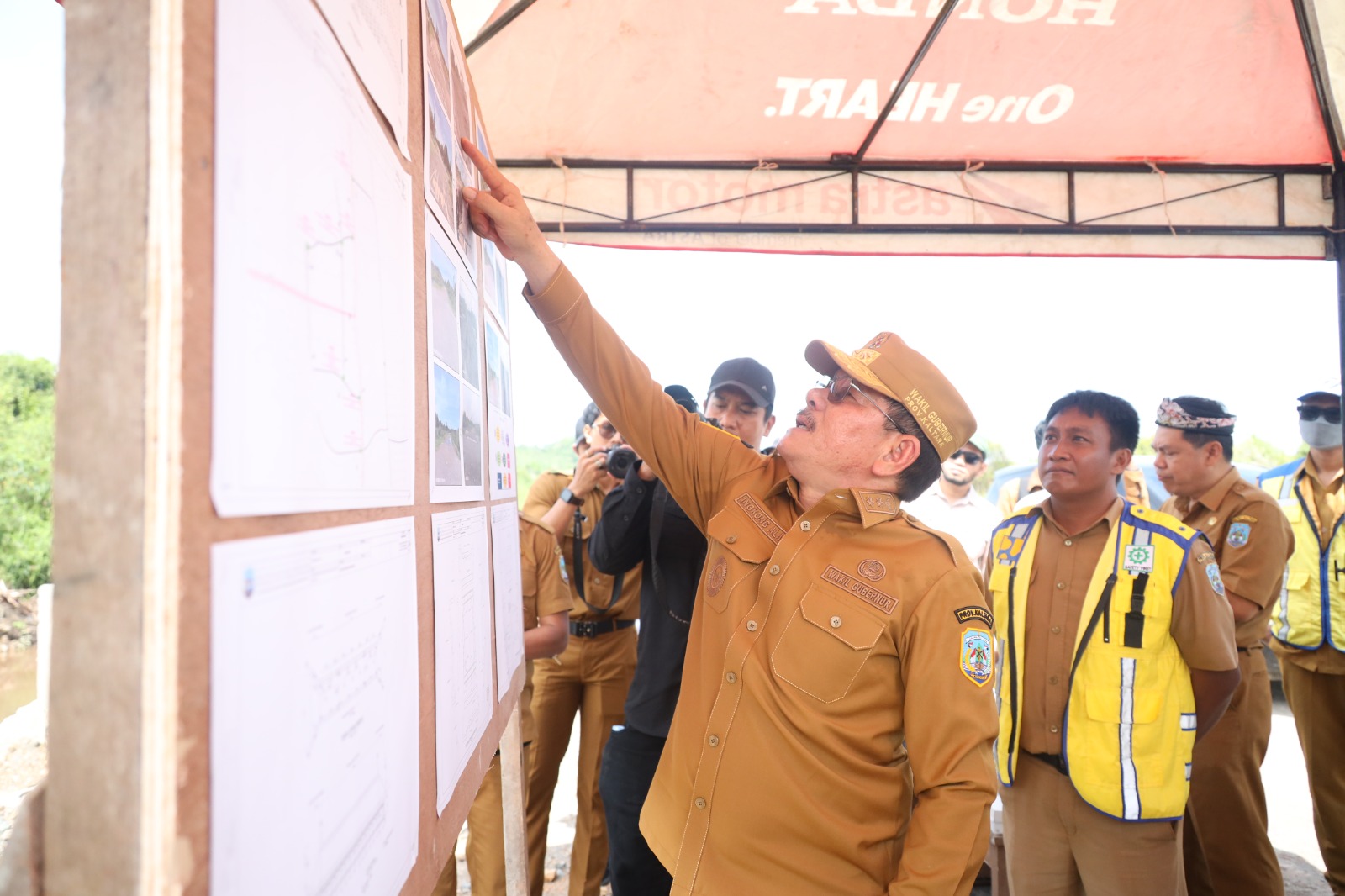 Wagub Ingkong turun cek proyek-proyek pemprov di Bulungan, minta tepat waktu dan sesuai standar