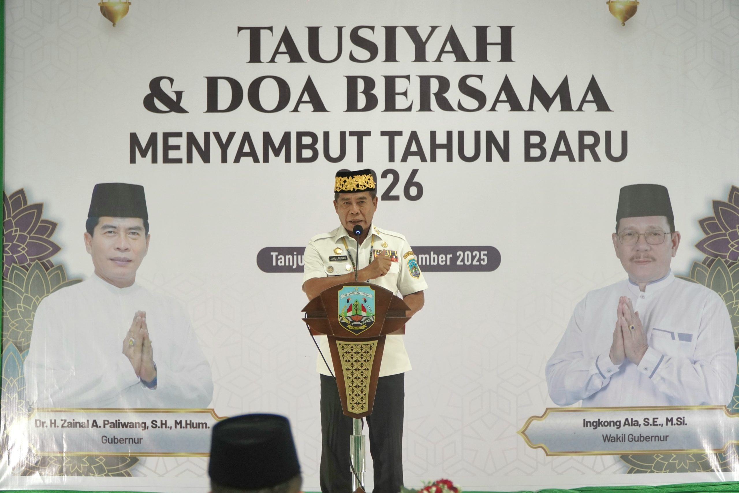 Malam pergantian tahun di kantor gubernur Kaltara diisi tausiyah