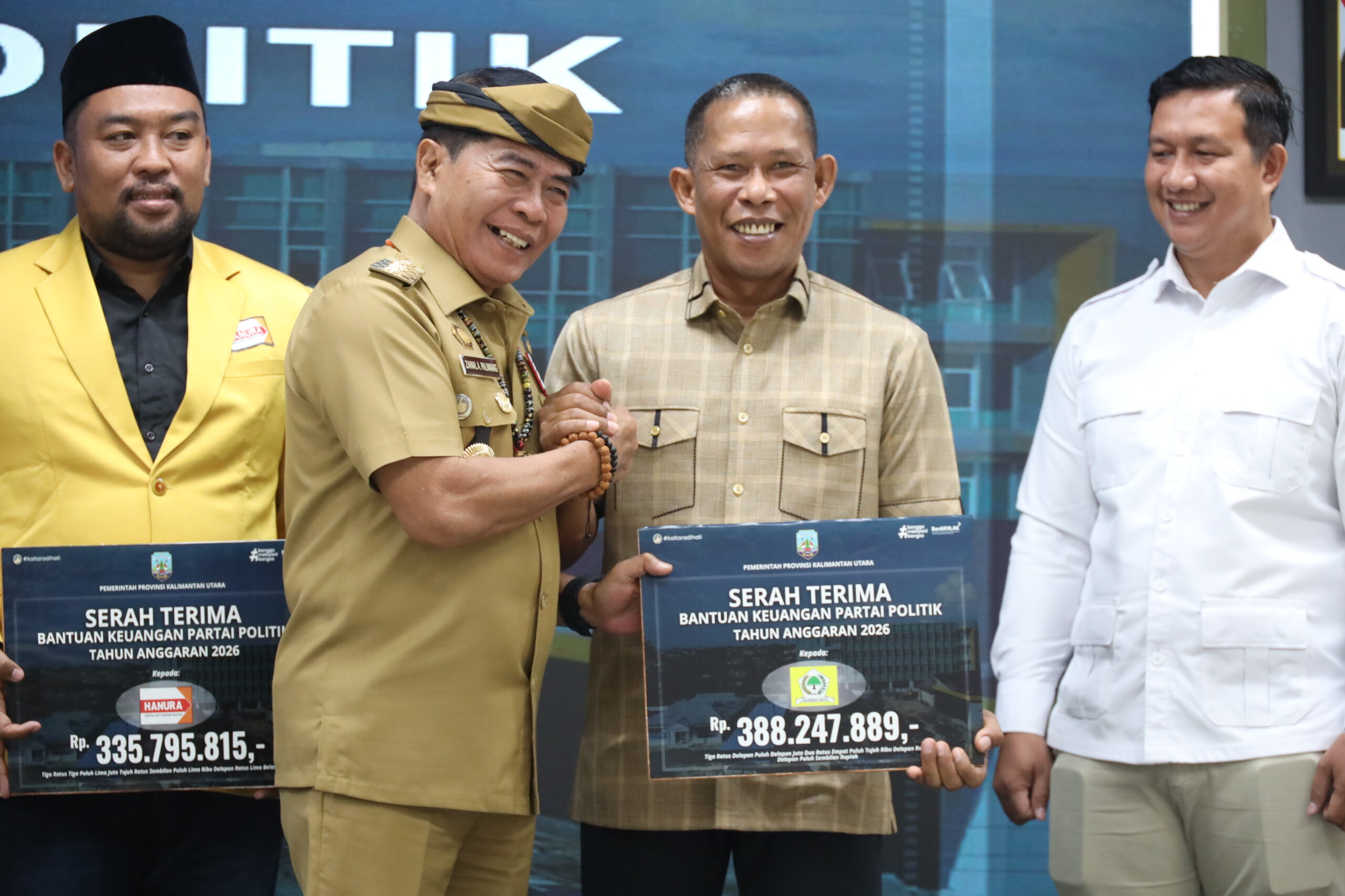 Pemprov kucurkan Rp2,8 miliar bantuan keuangan parpol untuk perkuat demokrasi daerah