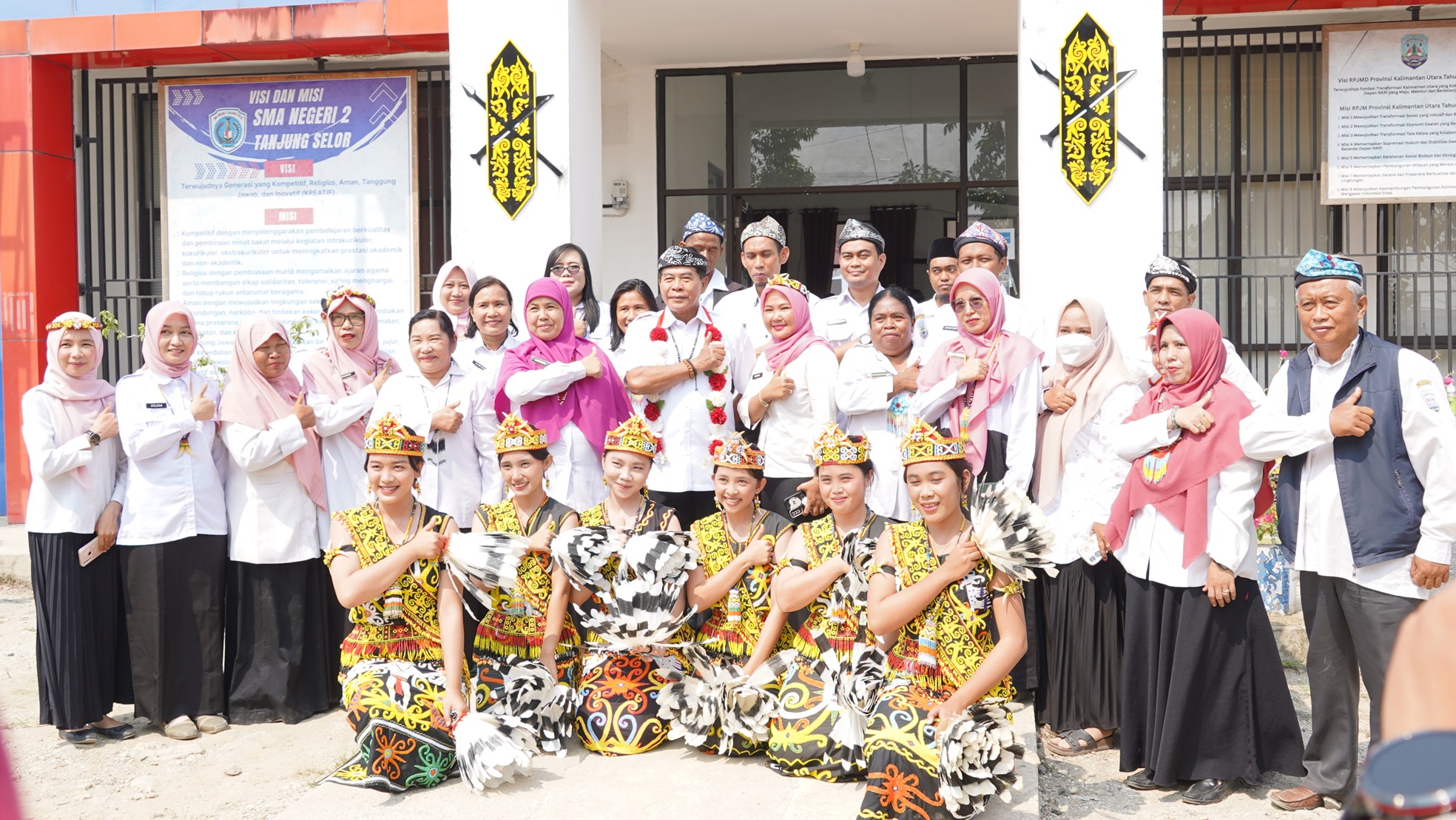 Akhir penantian SMA 2 Tanjung Selor, gedung sekolah segera menyatu setelah terpisah jarak dan waktu